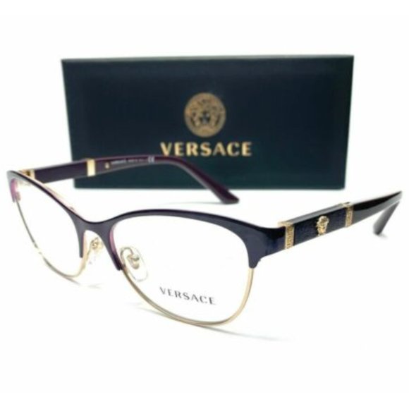 New Versace Women's Purple and Gold Eyeglasses!